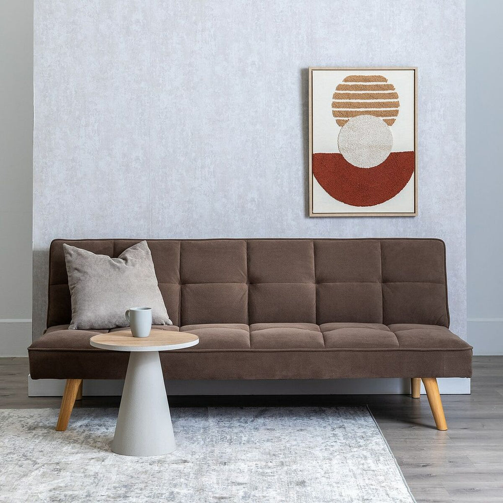 Rozkládací pohovka šedobéžová 175 x 84 x 73 cm – obrázek 3