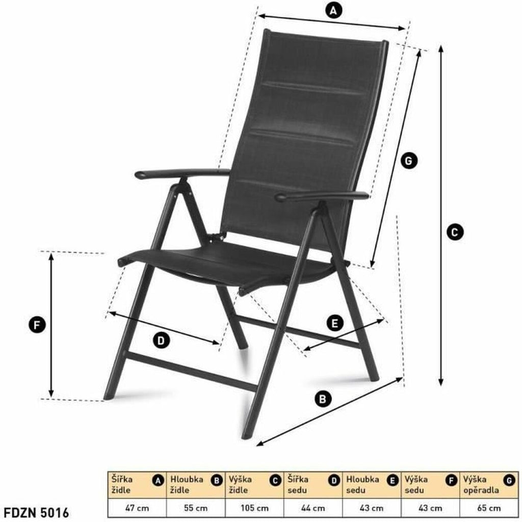 Zahradní židle Fieldmann FDZN 5016 – obrázek 2