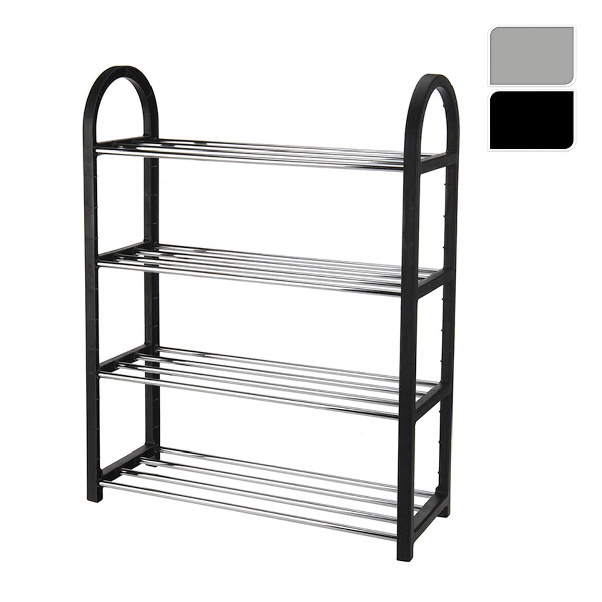 Botník 5five Simply Smart kov hliník 50 x 65 x 19 cm 4 police – obrázek 2