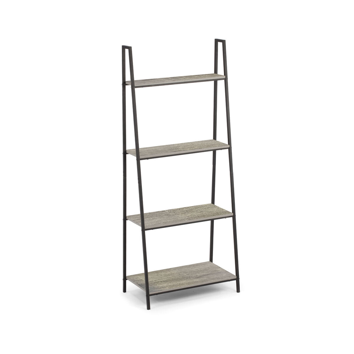 Regál MobleKit černý šedý dřevo kov 60 x 34,5 x 150 cm (3 kusy) – obrázek 3