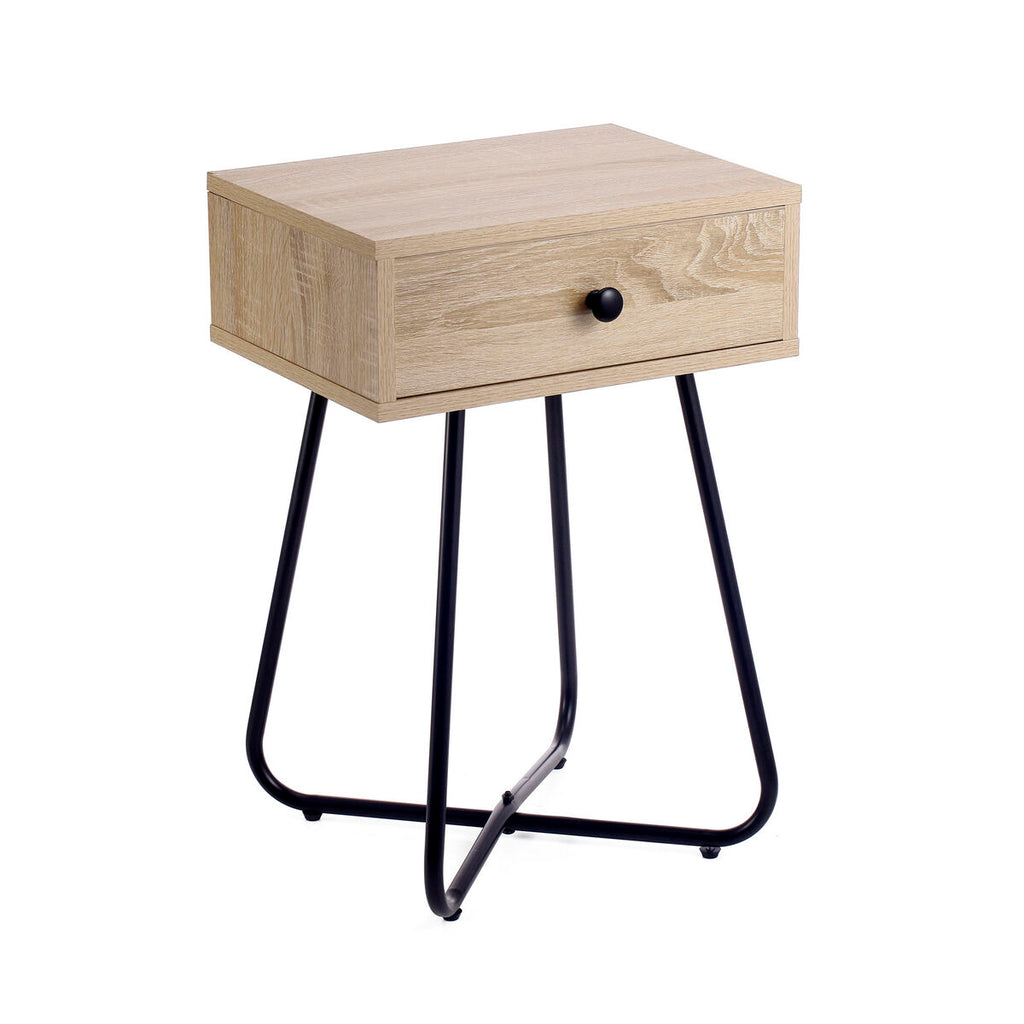 Odkládací stolek MobleKit hnědý černý 40 × 34 × 60 cm (3 kusy) 49,5 × 50 × 25,5 cm – obrázek 3