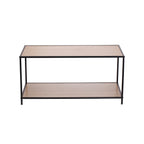 Odkládací stolek MobleKit hnědý černý 78 x 38 x 38 cm dřevo (3 kusy) – obrázek 4