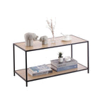 Odkládací stolek MobleKit hnědý černý 78 x 38 x 38 cm dřevo (3 kusy) – obrázek 5