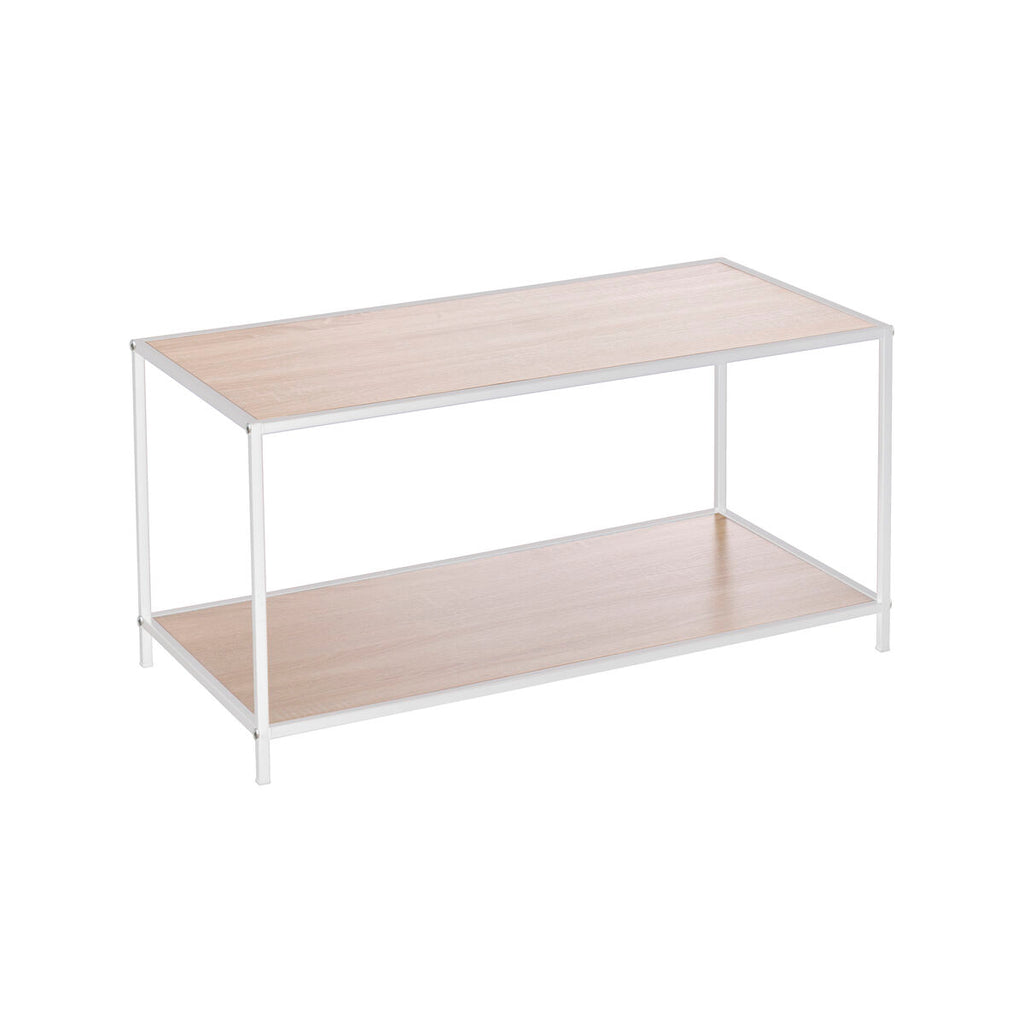 Příruční stolek MobleKit bílo-hnědý 78 x 38 x 38 cm dřevo (3 kusy) – obrázek 3