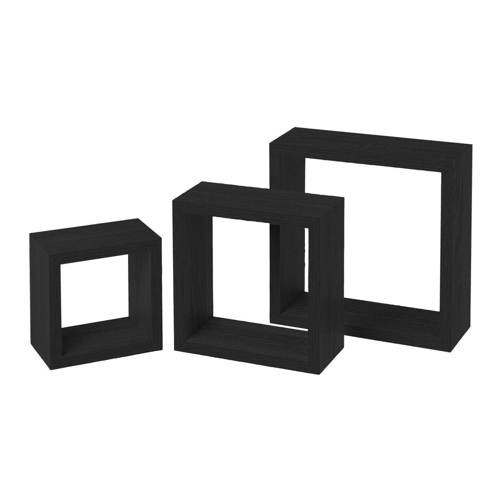 Regály MobleKit černé, 3 kusy (4 kusy) 28,3x29,4x38,6 cm – obrázek 3