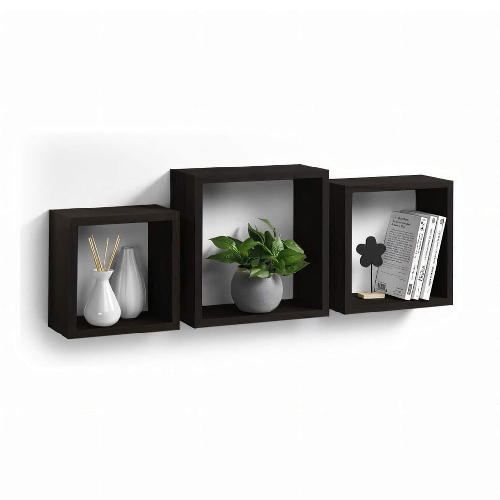 Regály MobleKit černé, 3 kusy (4 kusy) 28,3x29,4x38,6 cm – obrázek 4