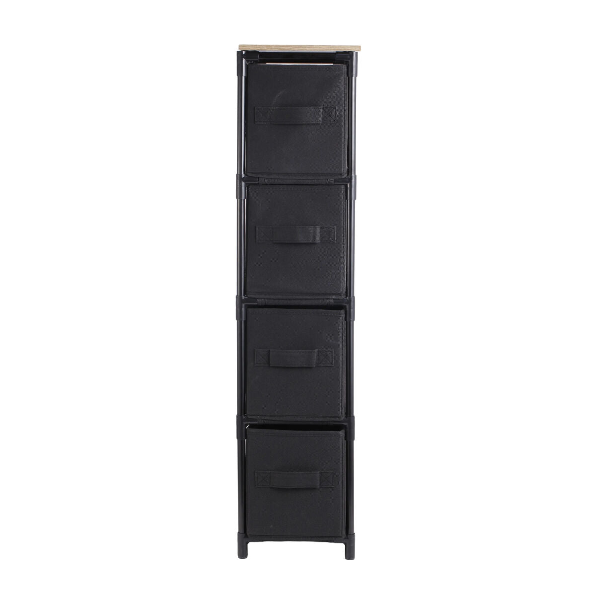 Zásuvková skříň Confortime hnědá černá 47 x 20 x 90 cm (4 kusy) – obrázek 5