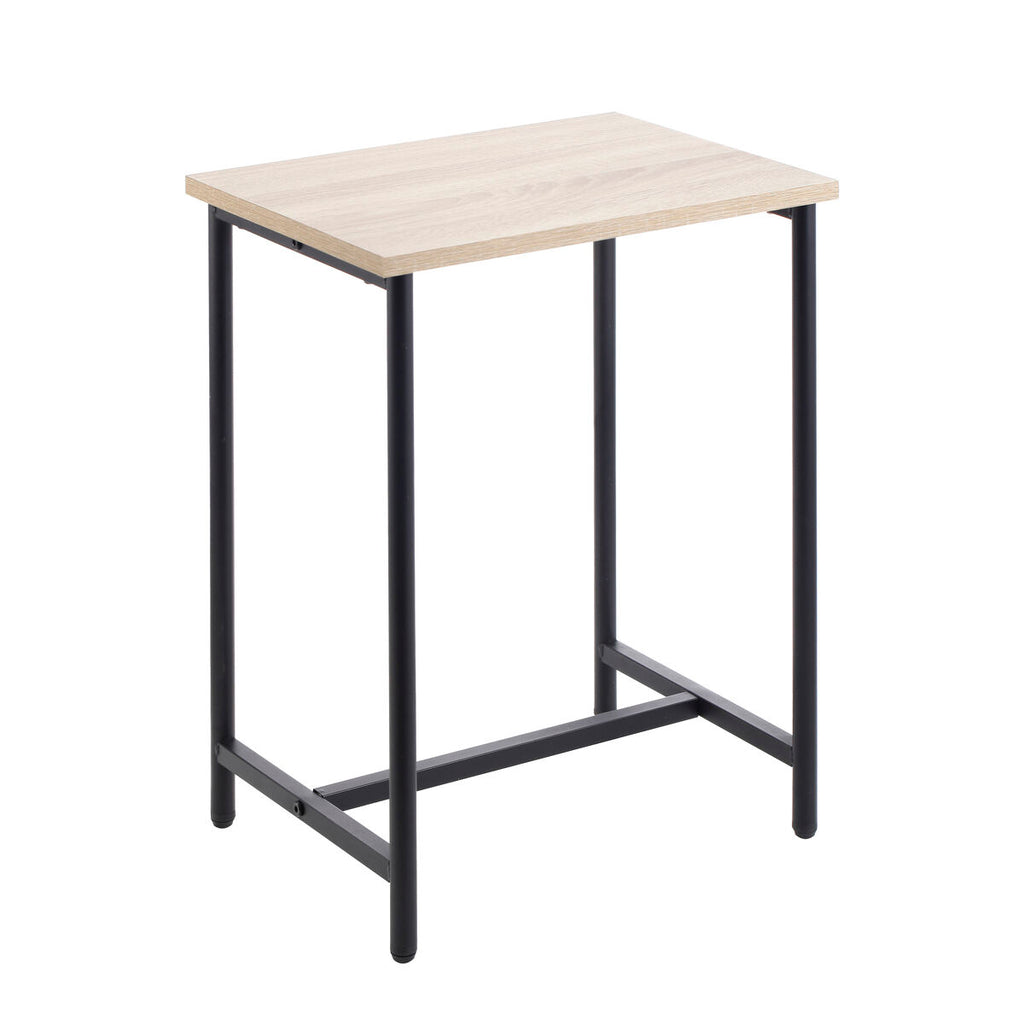 Odkládací stolek MobleKit Hnědý Černý 40 x 30 x 50 cm Kov Dřevo MDF (4 kusy) – obrázek 3