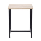 Odkládací stolek MobleKit Hnědý Černý 40 x 30 x 50 cm Kov Dřevo MDF (4 kusy) – obrázek 4