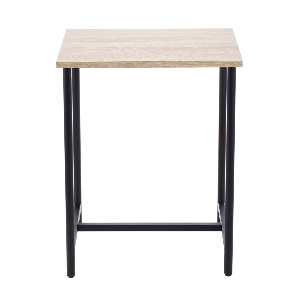 Odkládací stolek MobleKit Hnědý Černý 40 x 30 x 50 cm Kov Dřevo MDF (4 kusy) – obrázek 4