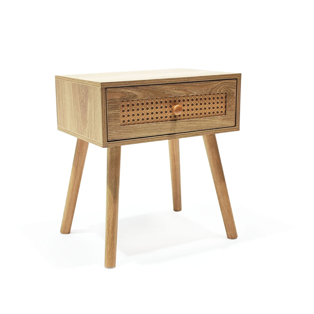 Noční stolek MobleKit hnědý 40 x 30 x 45 cm (2 kusy) 17.6x34.1x46.3 cm – obrázek 3
