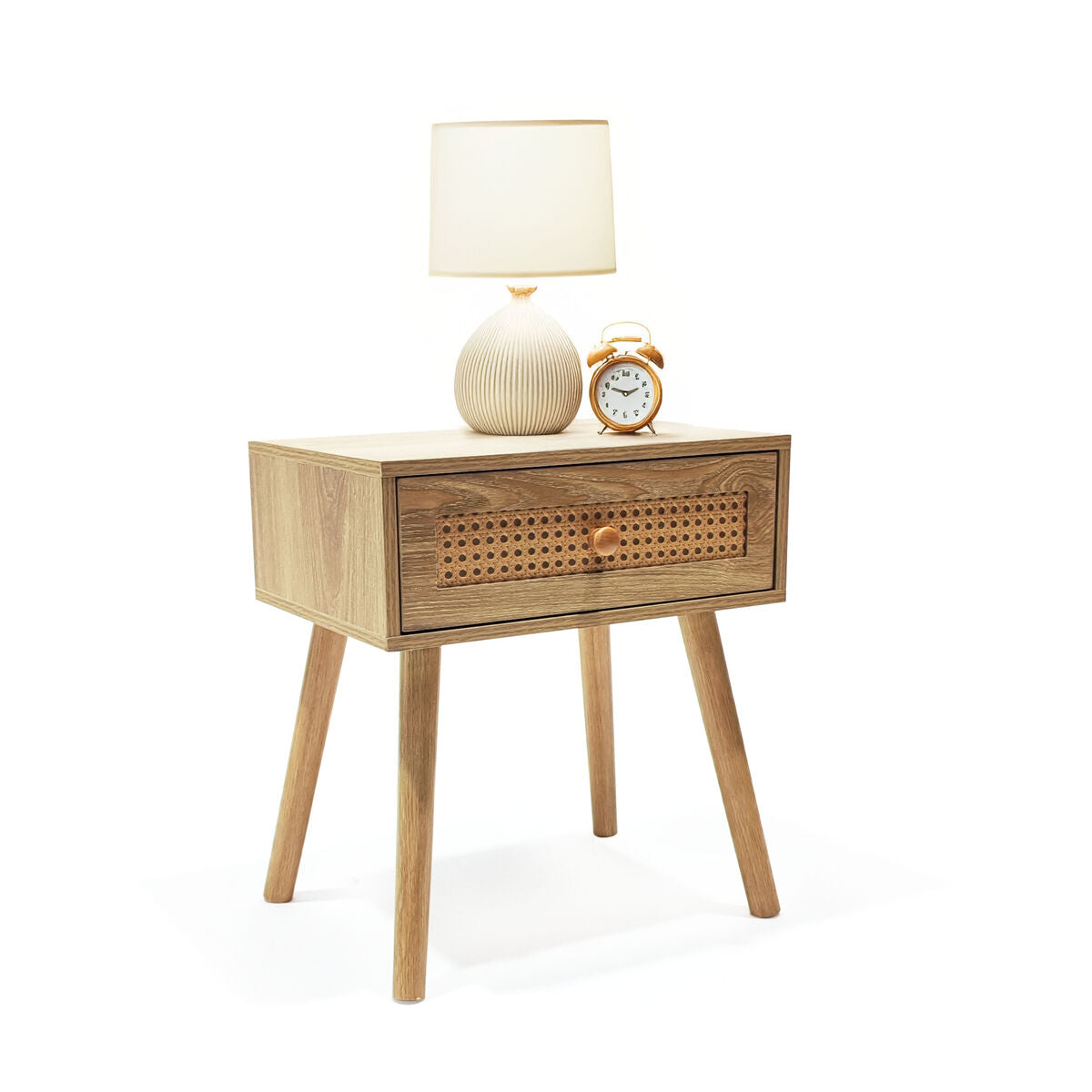 Noční stolek MobleKit hnědý 40 x 30 x 45 cm (2 kusy) 17.6x34.1x46.3 cm – obrázek 4