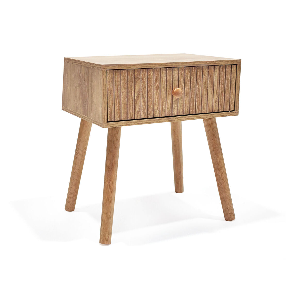 Noční stolek MobleKit hnědý 40 x 30 x 45 cm (2 kusy) 18.1x34.8x46 cm – obrázek 3