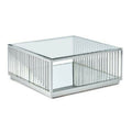 Stolní dekorace DKD Home Decor Průhledné Stříbrné Ocel Zrcadlo 100 x 100 x 45 cm