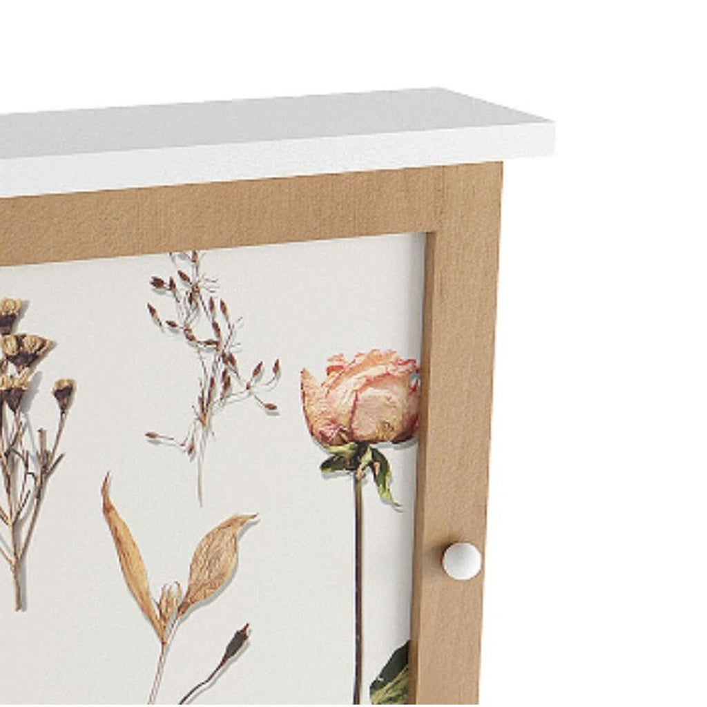 Schránka na klíče Versa Blomster, dřevo MDF, 6,5 x 26 x 20 cm – obrázek 2