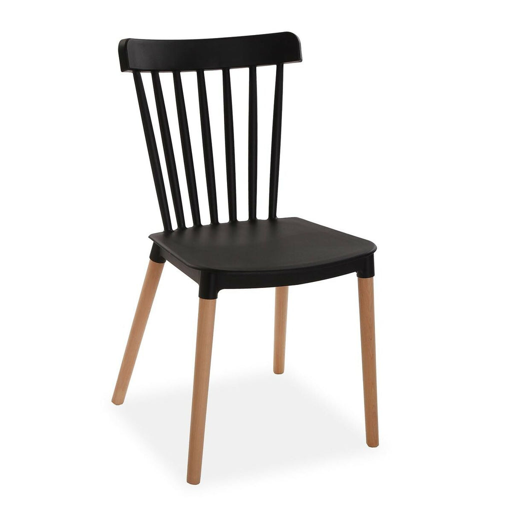 Židle Versa černá 52,5 x 80 x 43 cm (4 ks) – obrázek 2