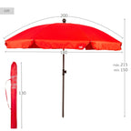Slunečník Aktiv 200 x 215 x 200 cm (4 kusy) 18,5x14x112,9 cm – obrázek 5
