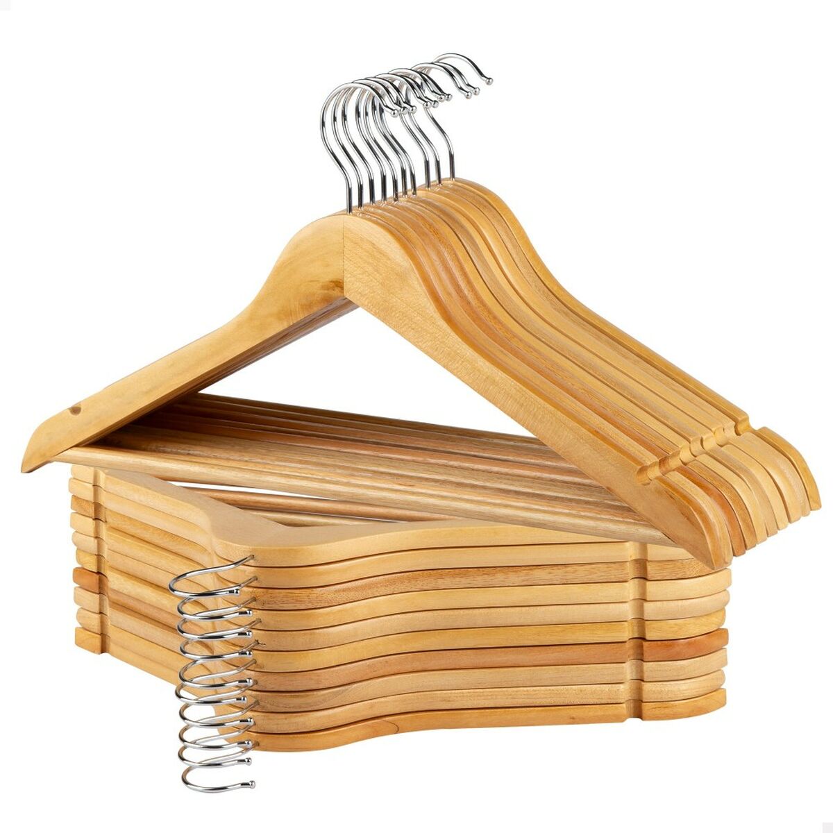 Sada ramínek Max Home přírodní dřevo ocel 44,5 x 23 x 1 cm 20 kusů (4 kusy) – obrázek 2