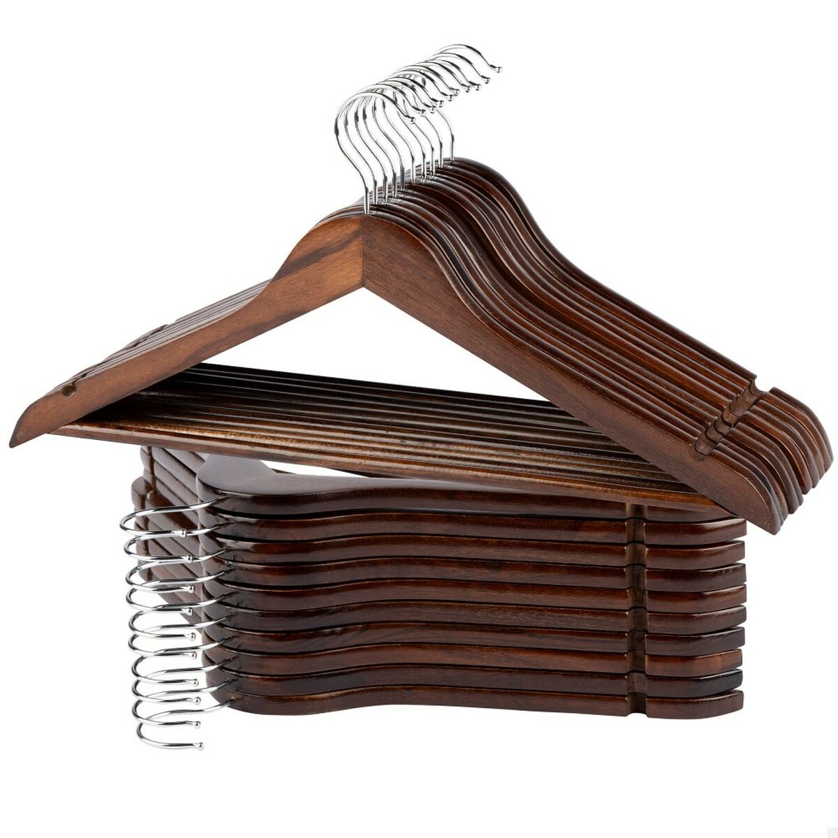 Sada ramínek Max Home hnědá, dřevo, ocel 44,5 x 23 x 1 cm 20 kusů (4 kusy) – obrázek 2