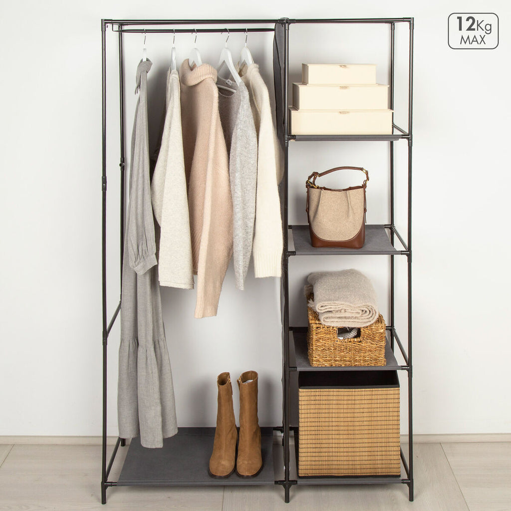 Organizéry na oblečení a boty Max Home tmavě šedé 105 x 160 x 44 cm 2 kusy – obrázek 3