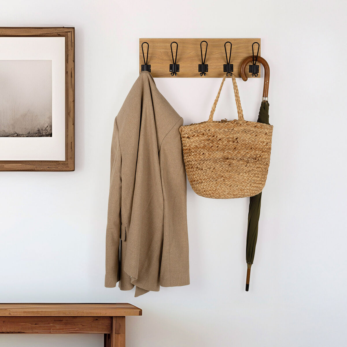 Věšák Max Home dřevo MDF (4 kusy) 36.5x18.5x50 cm – obrázek 2
