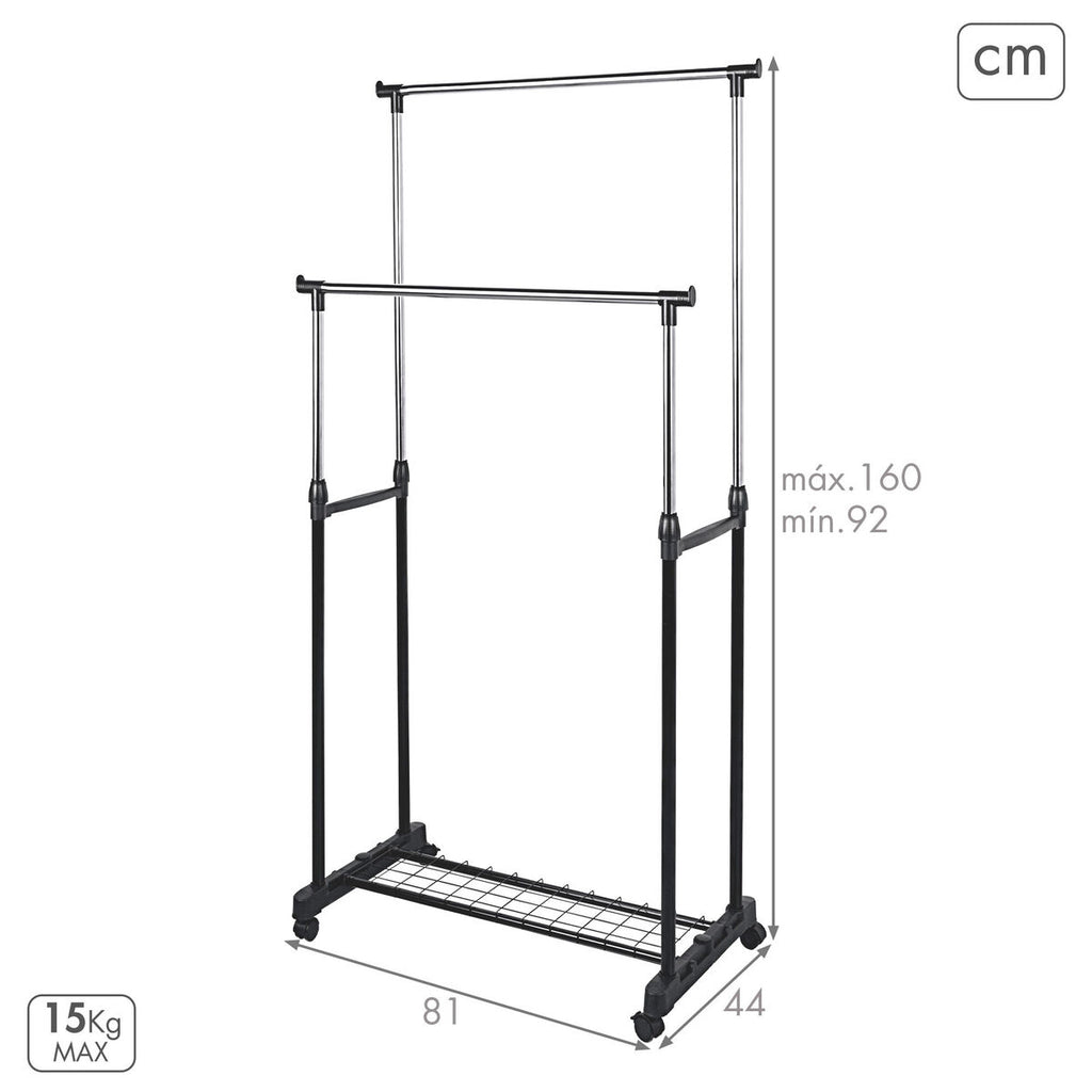 Věšák Max Home kov (2 kusy) 78x17.5x20 cm – obrázek 4