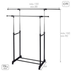 Věšák Max Home kovový (2 kusy) 78x18x16 cm – obrázek 4