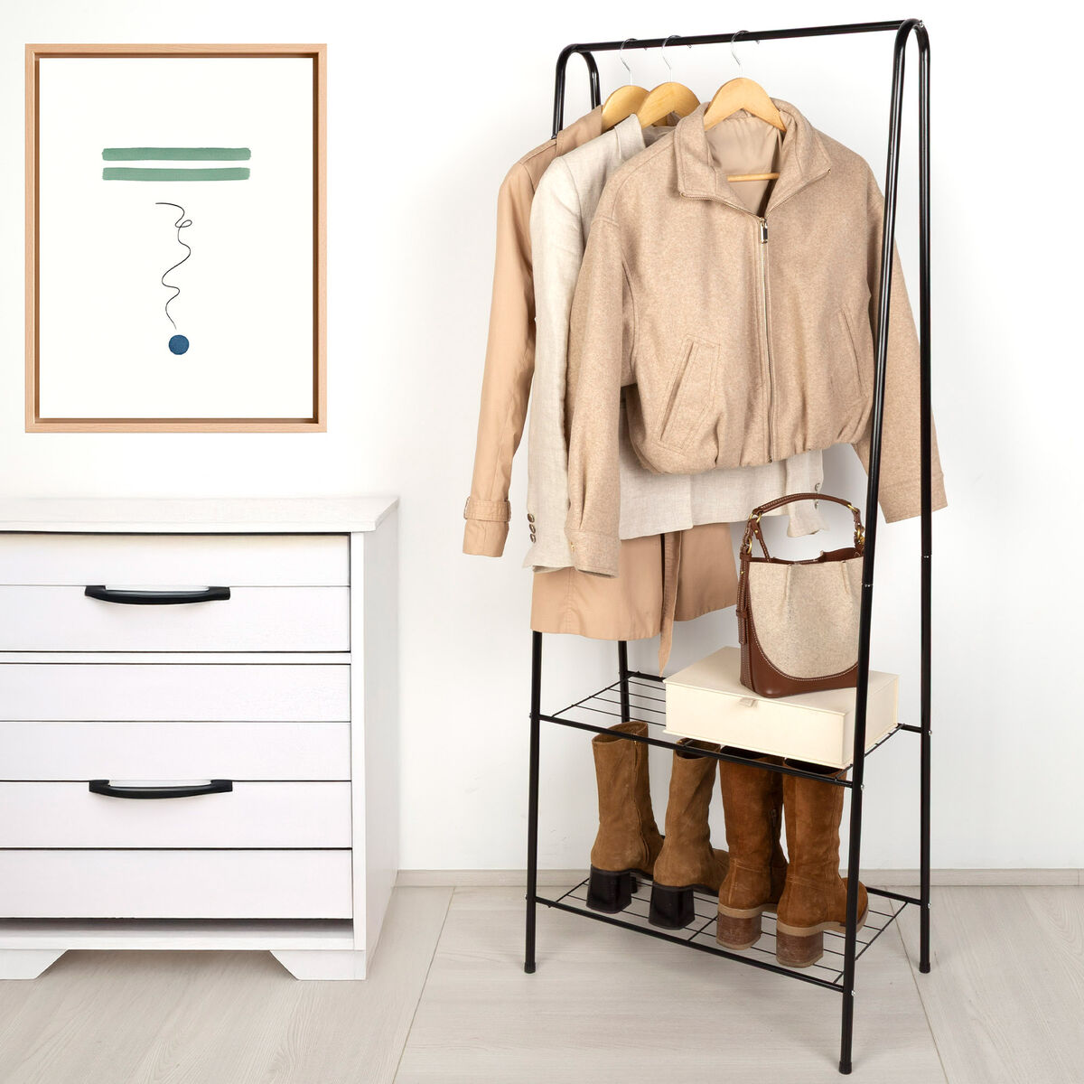 Šatní skříňka Max Home kovová (4 kusy) 80x17.5x37 cm – obrázek 2