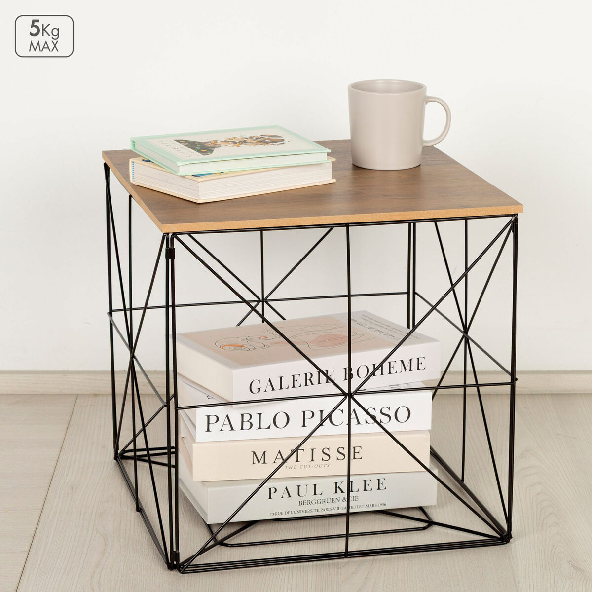 Garderobní stěna Max Home, železo, dřevo, MDF (4 kusy) – obrázek 3