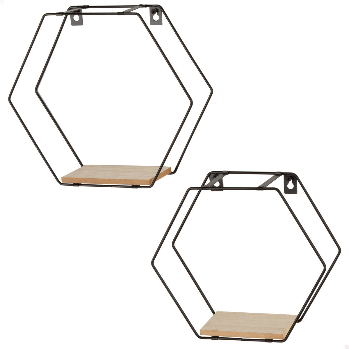 Police Max Home železo dřevo MDF 30 x 27 x 10 cm (6 kusů) – obrázek 2