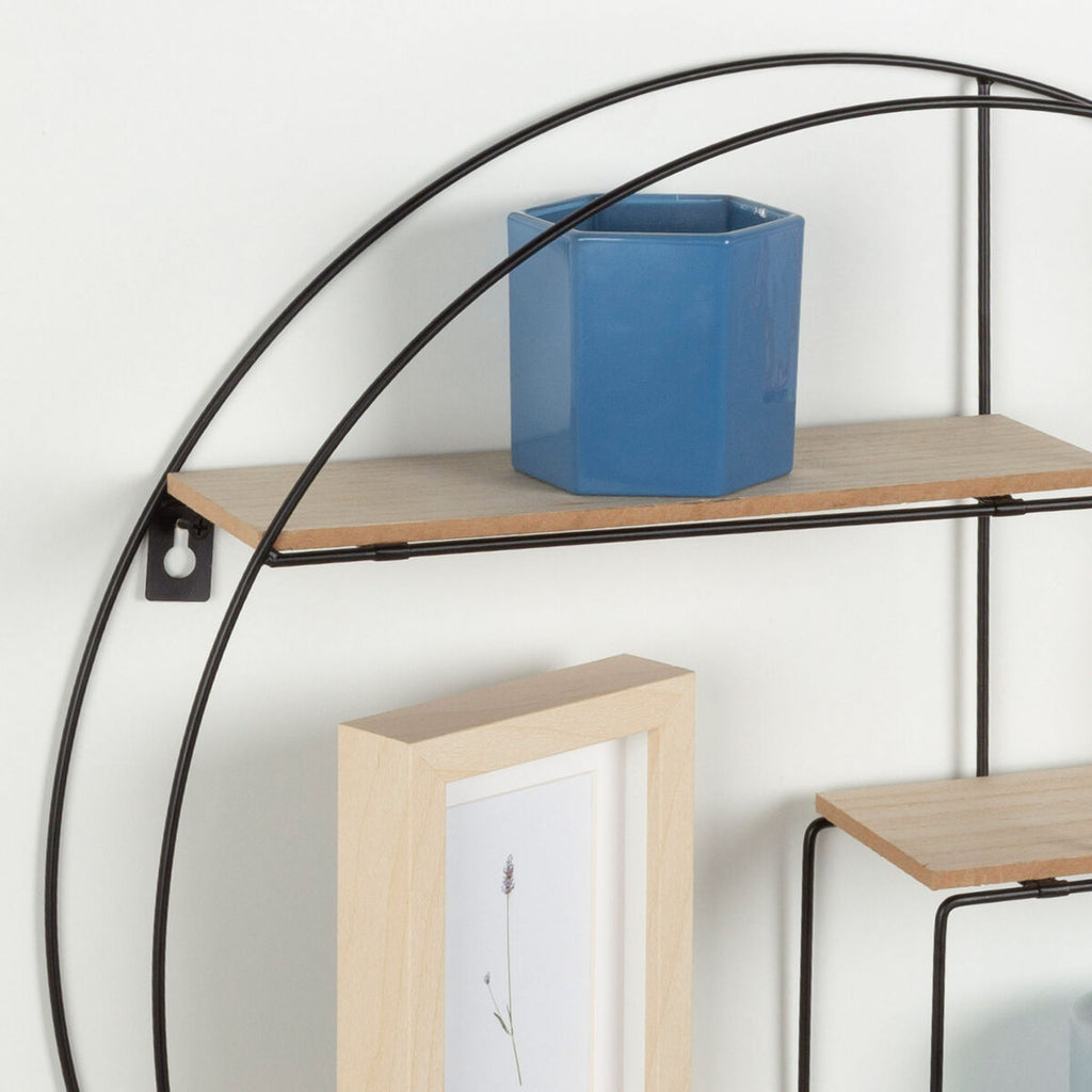 Regál Max Home železo dřevo MDF 50 x 50 x 10 cm (4 kusy) – obrázek 6