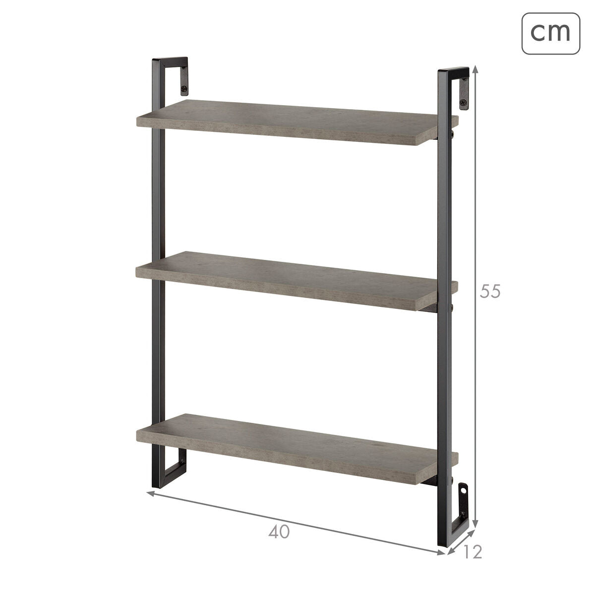 Police Max Home železo dřevo MDF 40 x 55 x 12 cm (4 kusy) 57,5x24,5x16 cm – obrázek 5