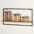 Police Max Home železo dřevo MDF 65 X 35 X 20 CM (4 kusy) 67x11x38 cm hnědá – obrázek 3