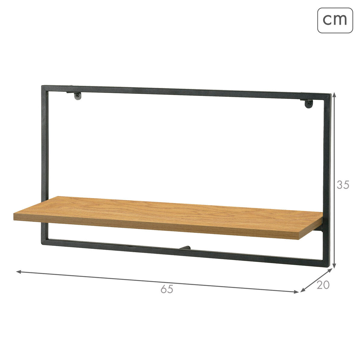 Police Max Home železo dřevo MDF 65 X 35 X 20 CM (4 kusy) 67x11x38 cm hnědá – obrázek 5