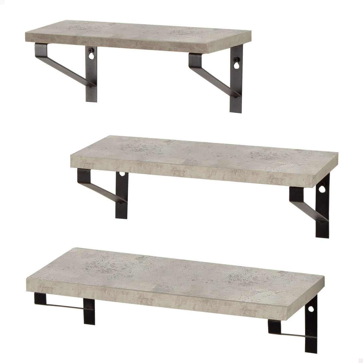 Regály Max Home železo dřevo MDF 42 x 12 x 16 CM (4 kusy) 31.5x20.5x45.5 cm – obrázek 2