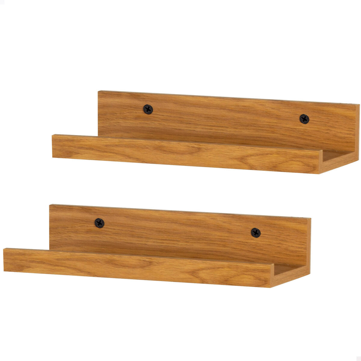 Regály Max Home dřevo MDF 25 x 5 x 10 cm (6 kusů) 27x19x25 cm hnědé – obrázek 2