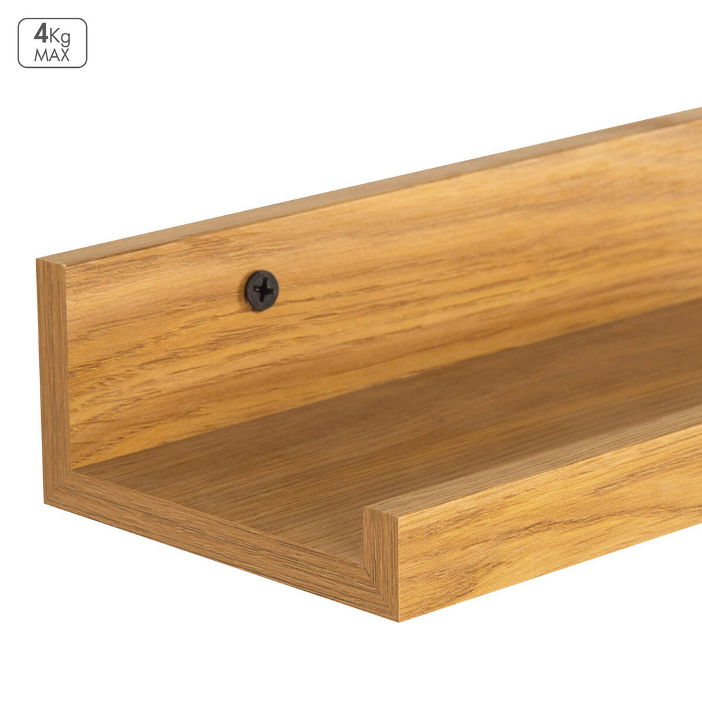 Regály Max Home dřevo MDF 25 x 5 x 10 cm (6 kusů) 27x19x25 cm hnědé – obrázek 4