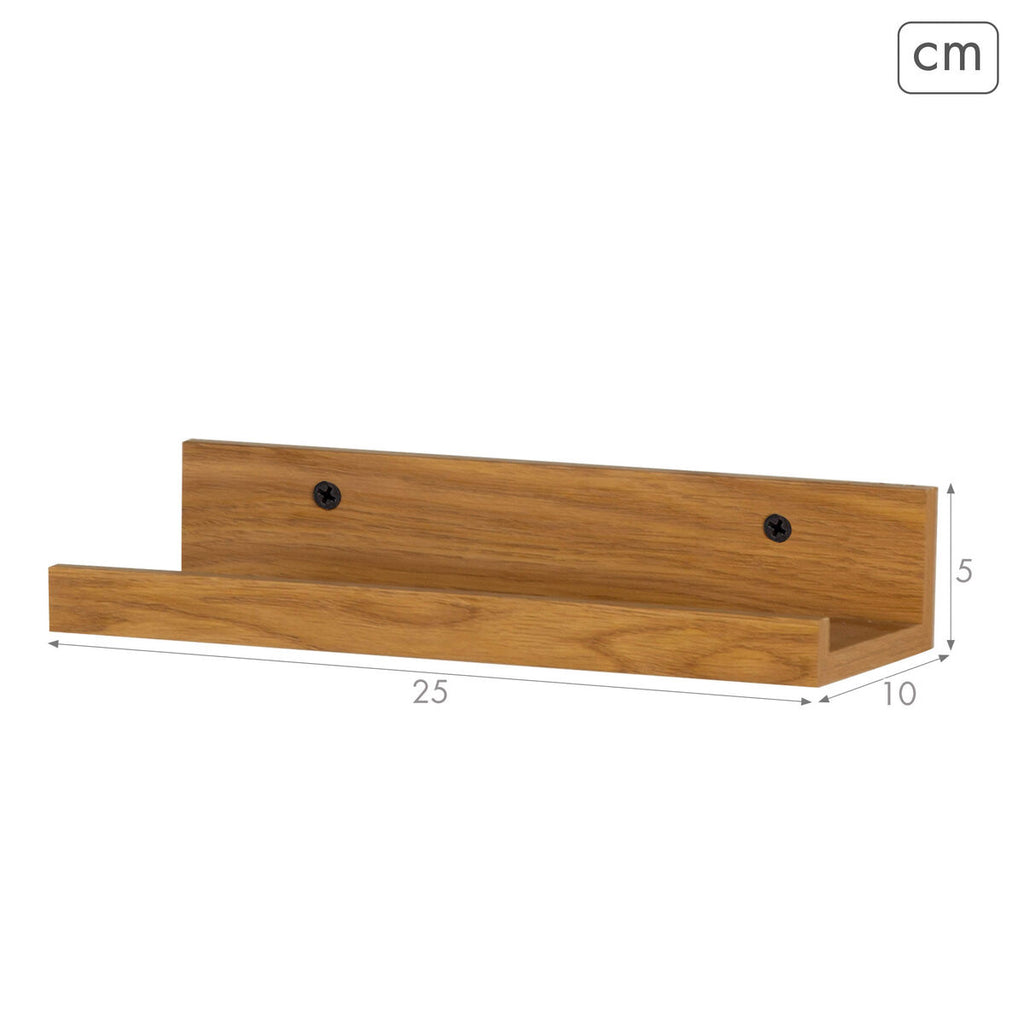 Regály Max Home dřevo MDF 25 x 5 x 10 cm (6 kusů) 27x19x25 cm hnědé – obrázek 5