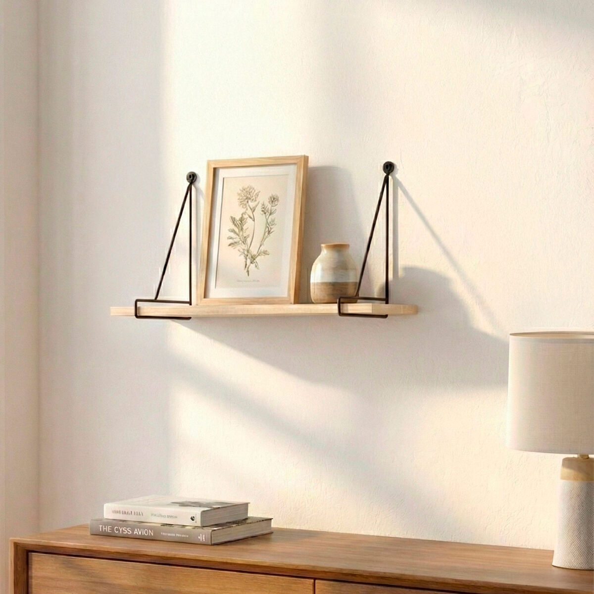 Regály Max Home železo dřevo MDF 50 X 20 X 14,5 CM (6 kusů) – obrázek 3