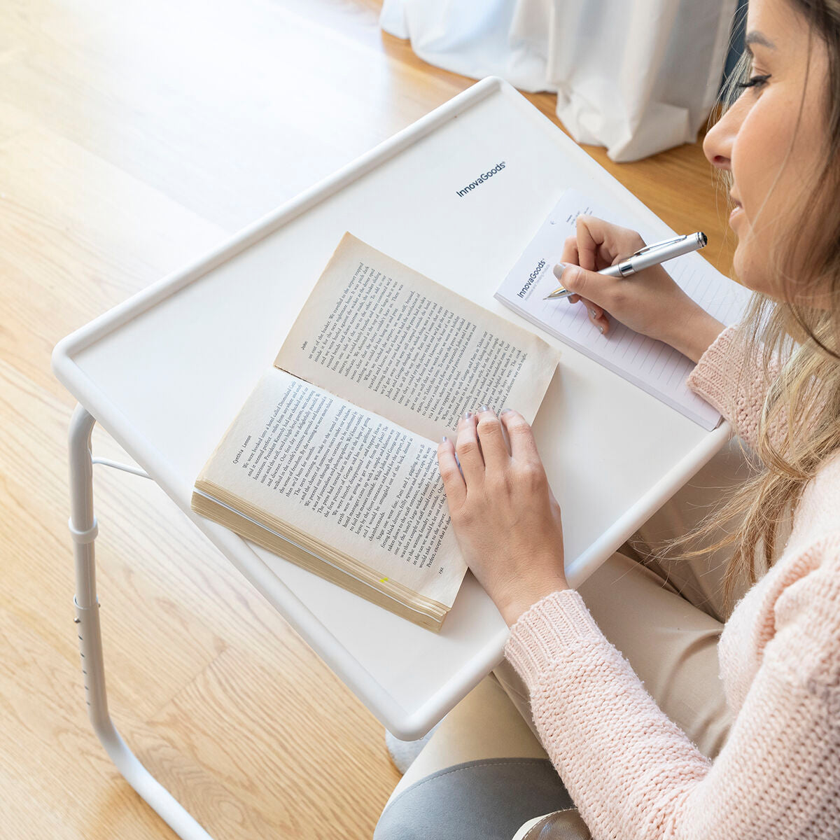 Příruční skládací stolek s nastavitelnou výškou Foldy Table InnovaGoods – obrázek 8