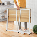 Skládací stolek Dolenkaf InnovaGoods, 80 × 75 cm, MDF a ocel – obrázek 4