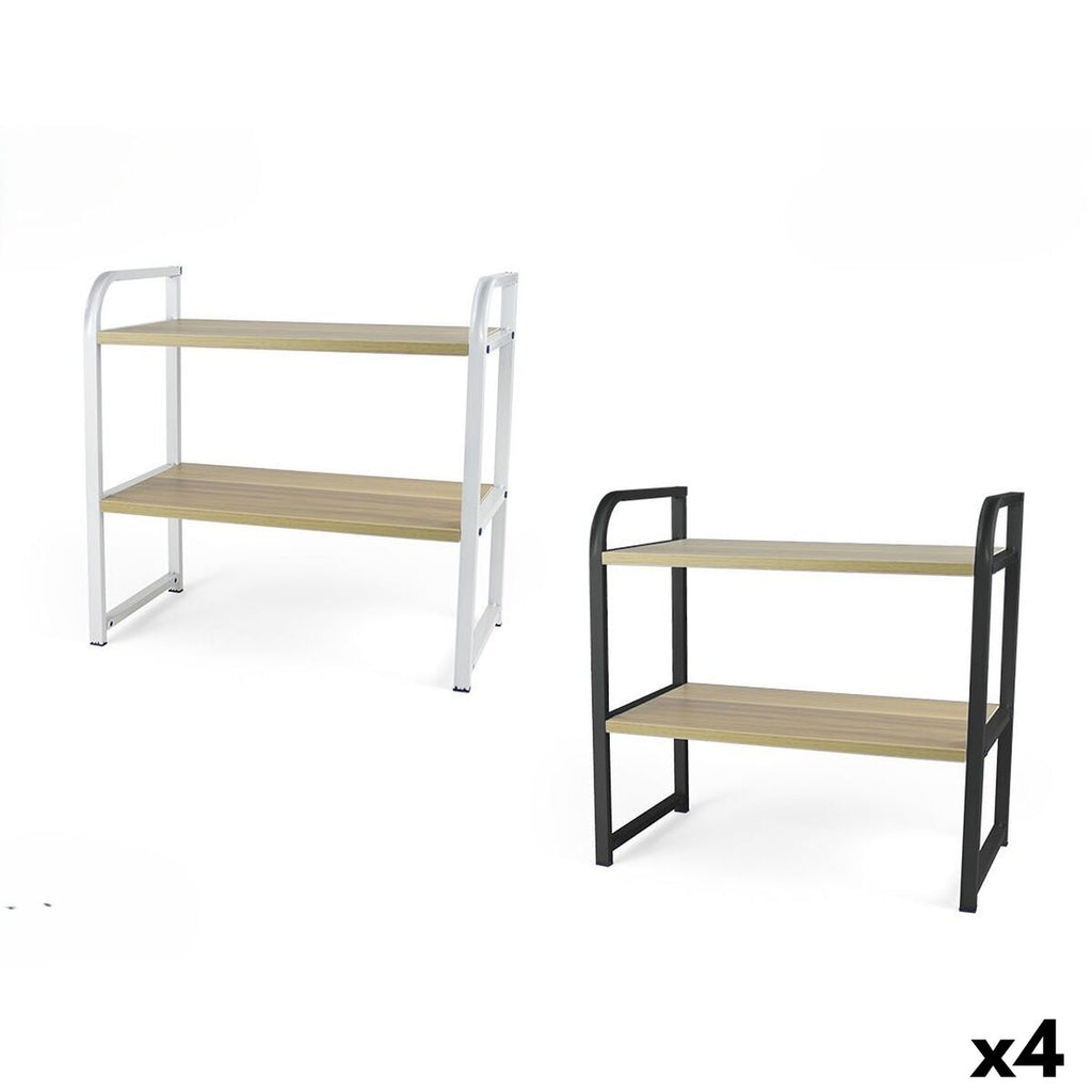 Regál Confortime dřevo kov 40 x 20 x 38,5 cm (4 kusy)