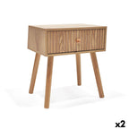 Noční stolek MobleKit hnědý 40 x 30 x 45 cm (2 kusy) 18.1x34.8x46 cm