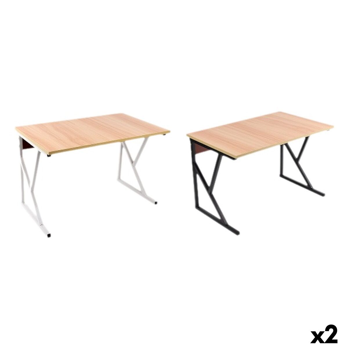 Regál na mikrovlnnou troubu Confortime Dřevo Kov 54 x 34,5 x 33 cm (2 kusy)