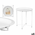 Příruční stolek skládací Gift Decor bílý 46,8 x 50,2 x 46,8 cm (4 kusy)