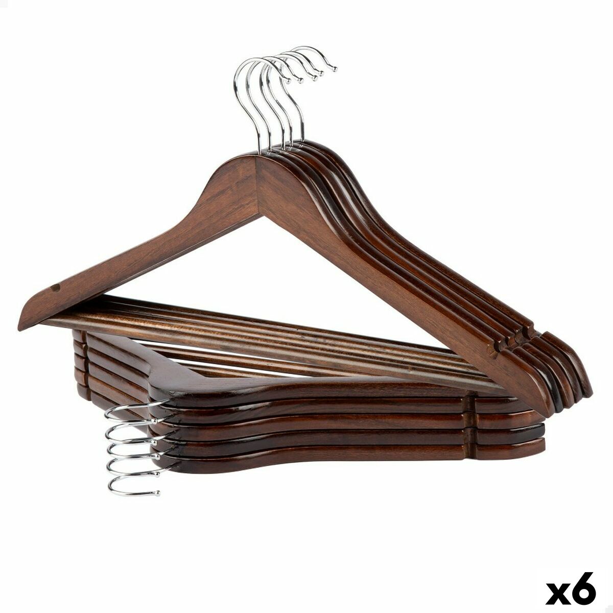 Sada ramínek Max Home hnědá dřevo ocel 44,5 x 23 x 1 cm 10 ks (6 kusů)