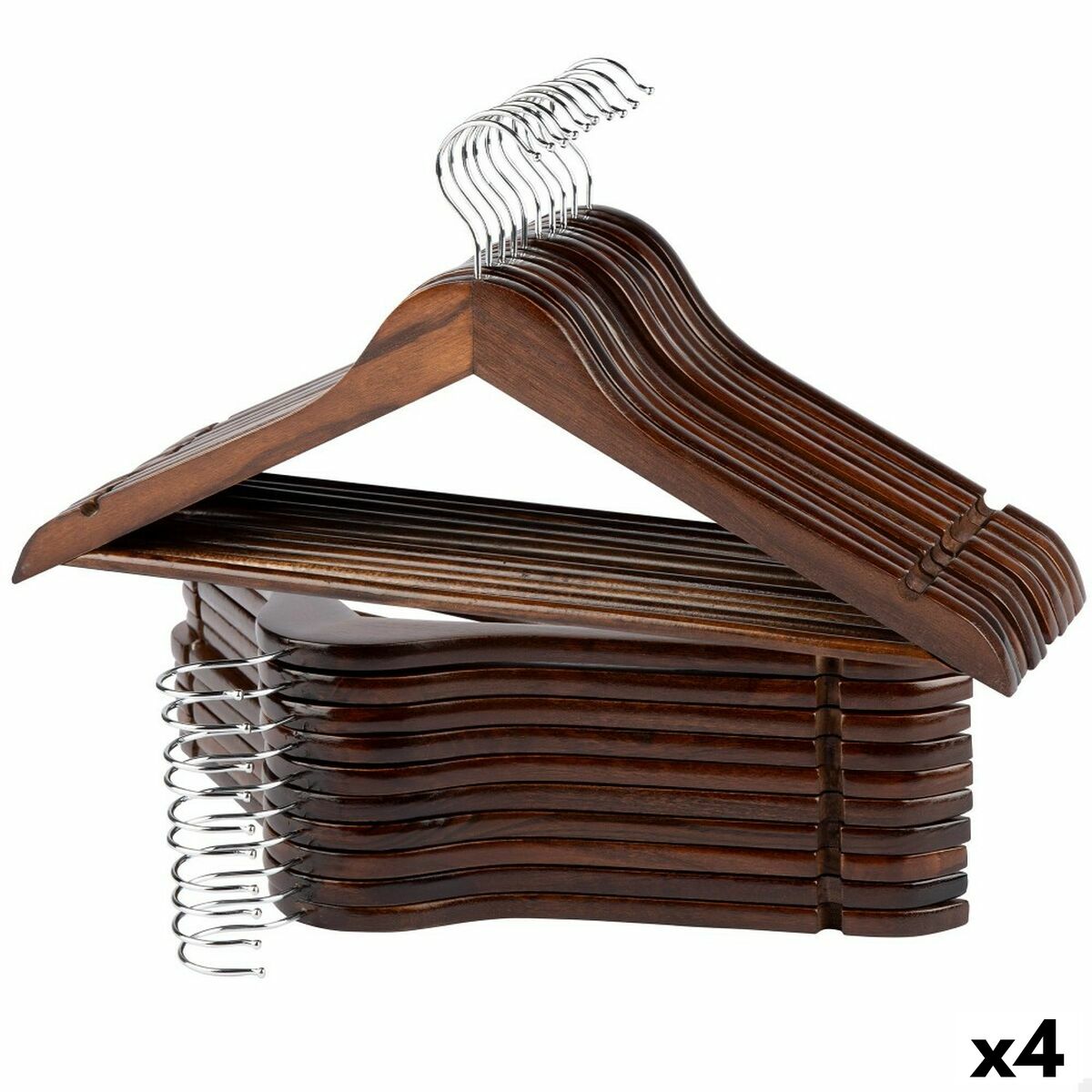 Sada ramínek Max Home hnědá, dřevo, ocel 44,5 x 23 x 1 cm 20 kusů (4 kusy)
