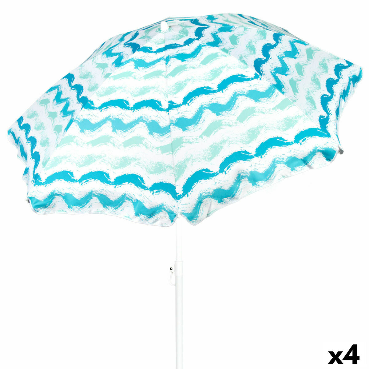 Slunečník Active stříbrný 200 x 200 x 200 cm (4 kusy)