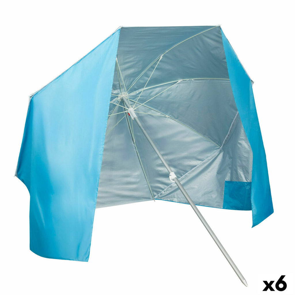 Slunečník Active modrý 200 x 185 x 200 cm (6 ks)