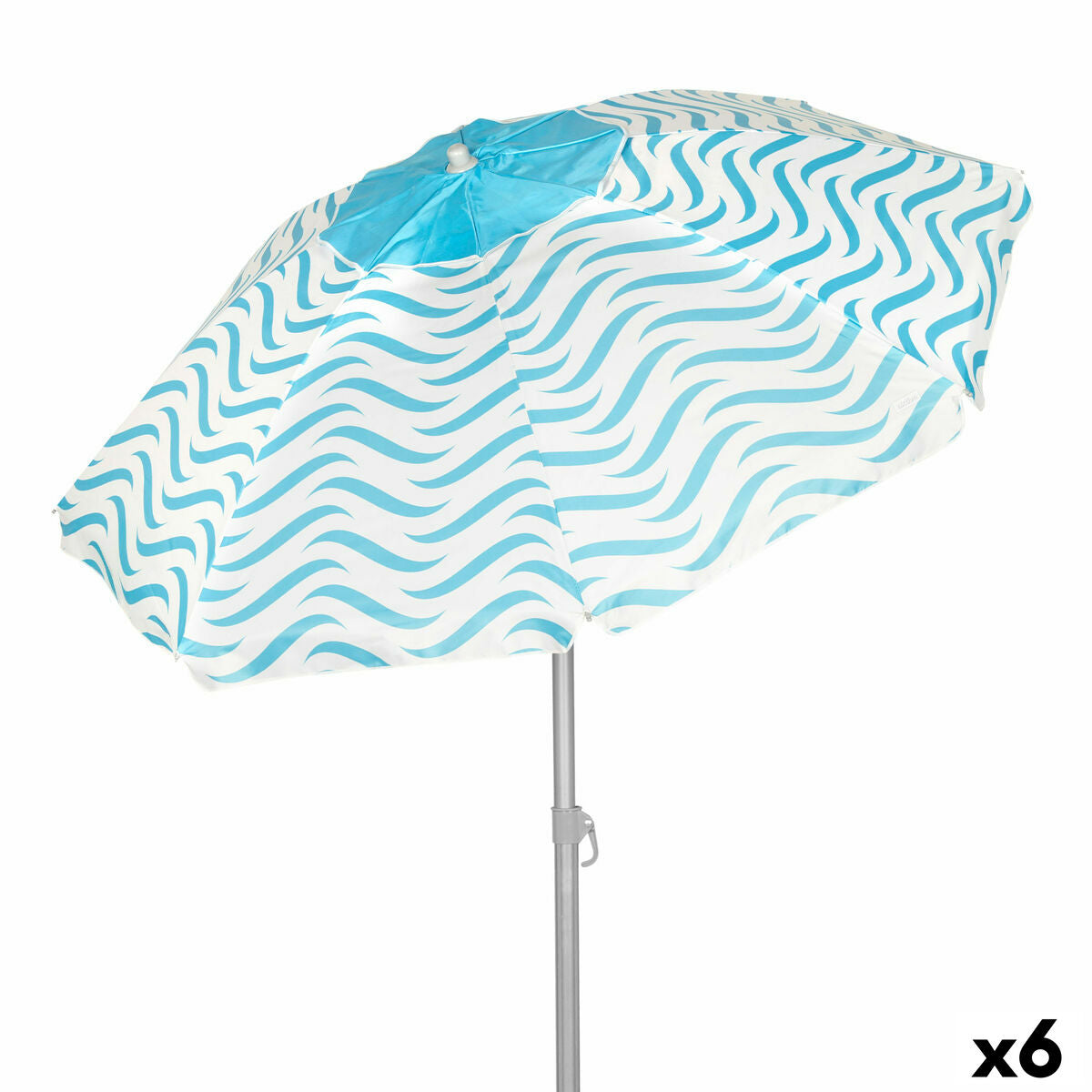 Slunečník Active Modrý Ø 200 cm 200 x 190 x 200 cm (6 kusů)